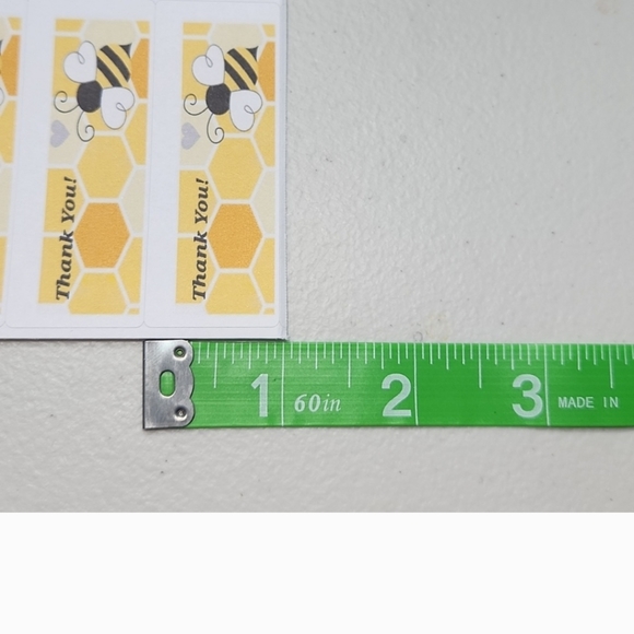 Bee & Honeycomb Business Thank You Cards 50pk & 100 Thank You Stickers Combo - Picture 6 of 10